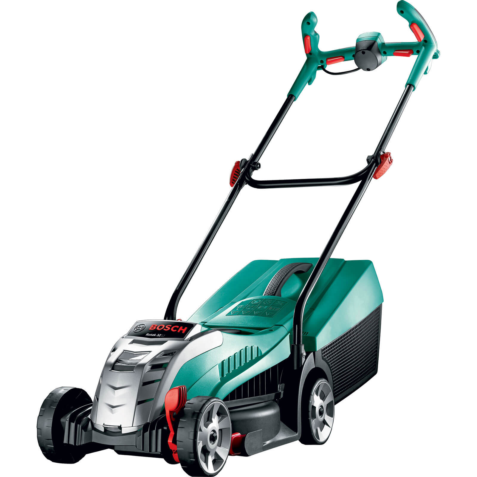 Image of Bosch ROTAK 32 LI ERGOFLEX 36v Cordless Rotary Lawnmower 320mm Cut with 1 Lithium Ion Battery 26ah