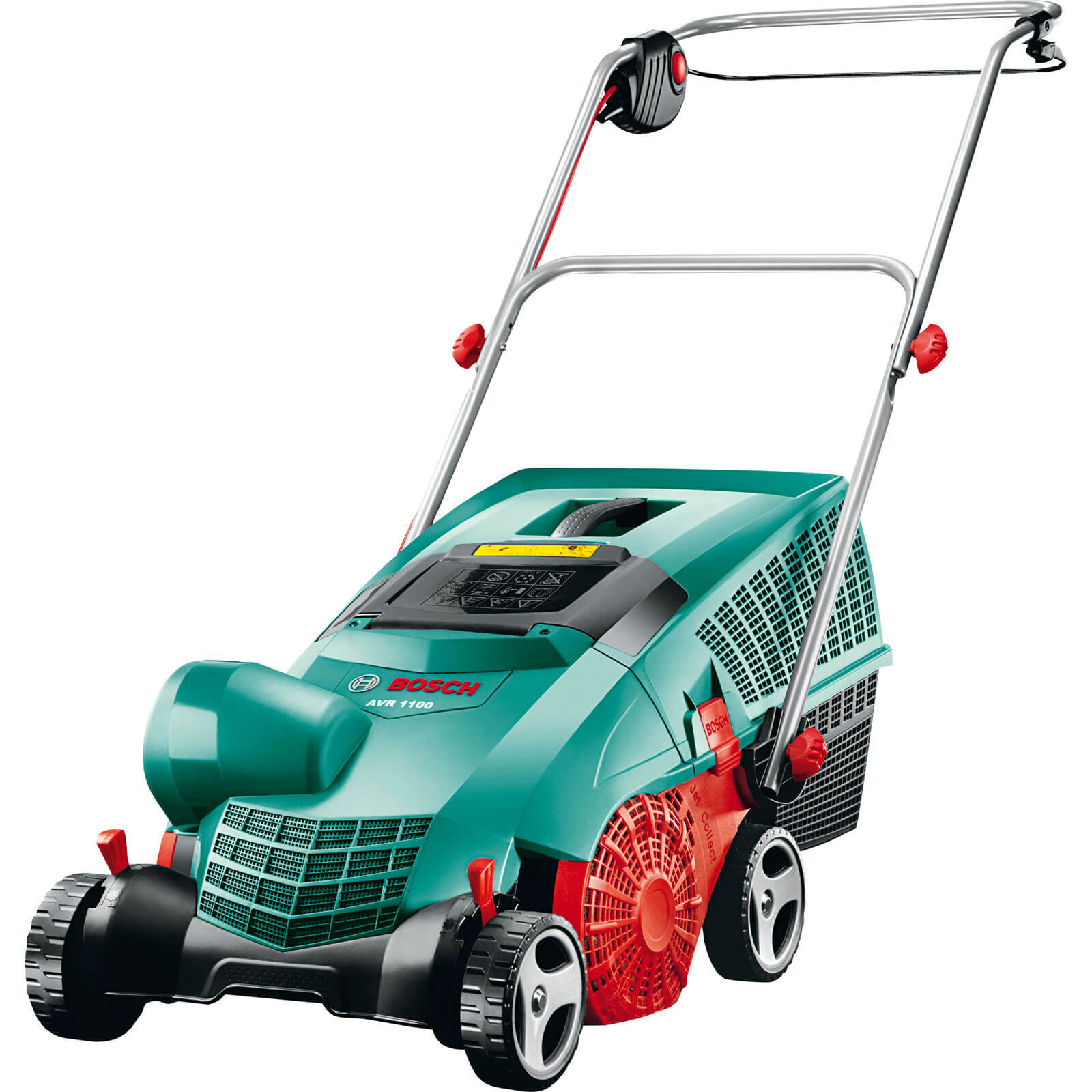 Image of Bosch AVR 1100 Metal Blade Lawn Raker 320mm Rake 1100w 240v with Pop Up Waste Bag Worth 795