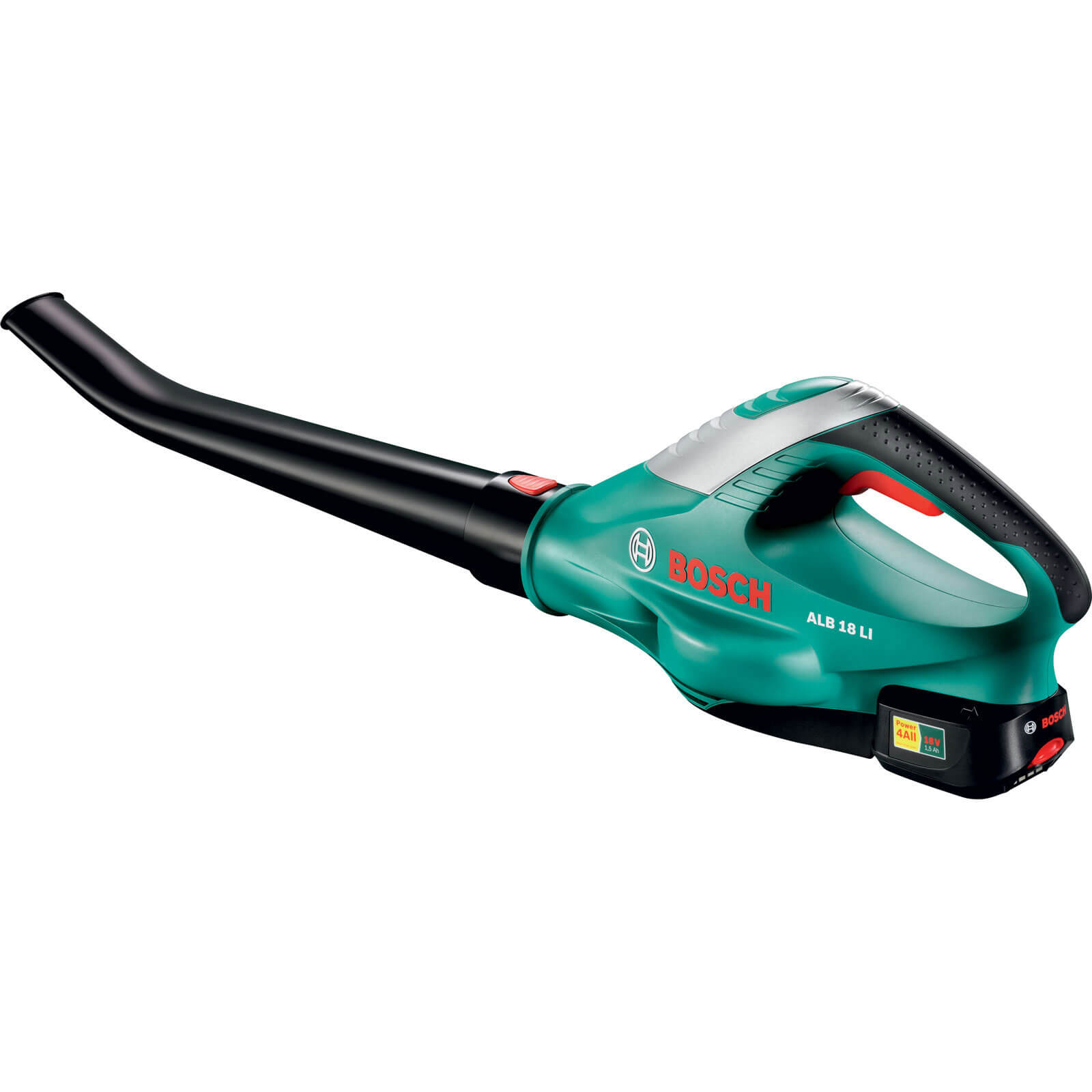 Image of Bosch POWER4ALL ALB 18 LI 18v Cordless Garden Leaf Blower with 1 Lithium Ion Battery 2ah