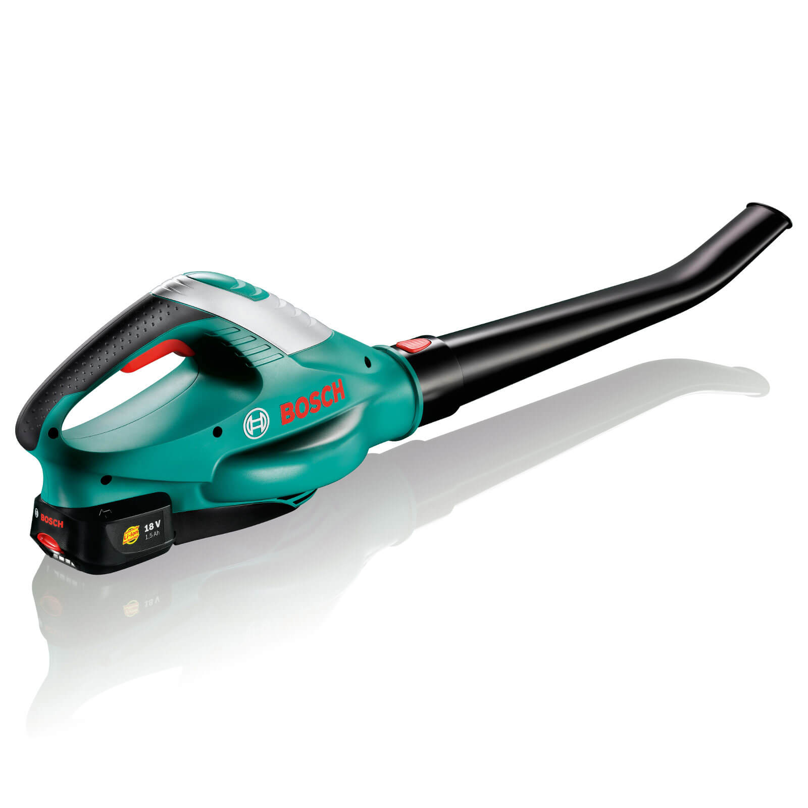 Image of Bosch POWER4ALL ALB 18 LI 18v Cordless Garden Leaf Blower with 1 Lithium Ion Battery 25ah with Pop Up Garden Waste Bag Worth 795