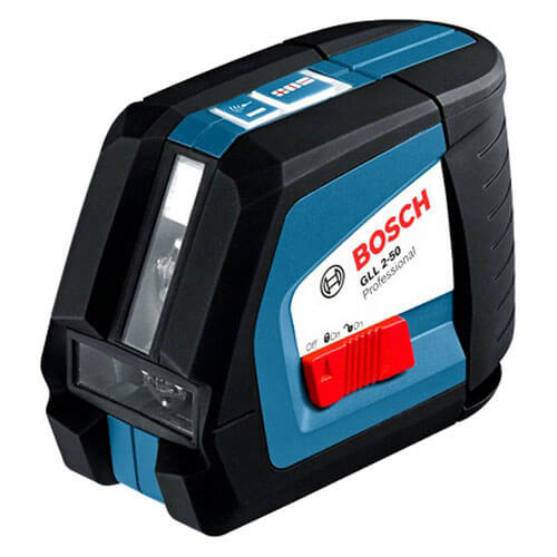 Image of Bosch GLL 250 Cross Line Laser Level BM1 Wall Mount