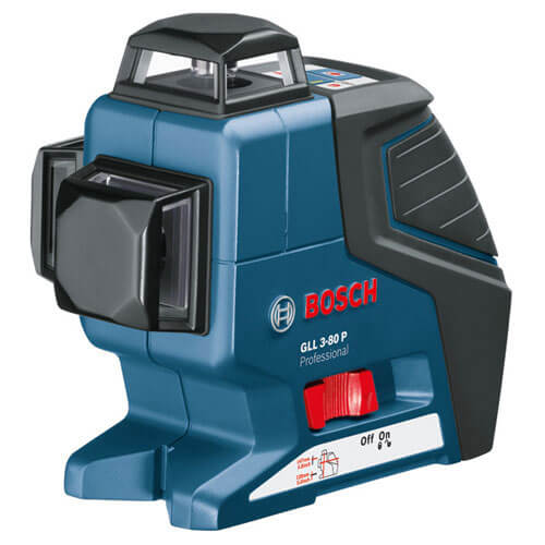 Image of Bosch GLL 380P Compact Multi Line Self Levelling Laser Level BM1 Wall Mount