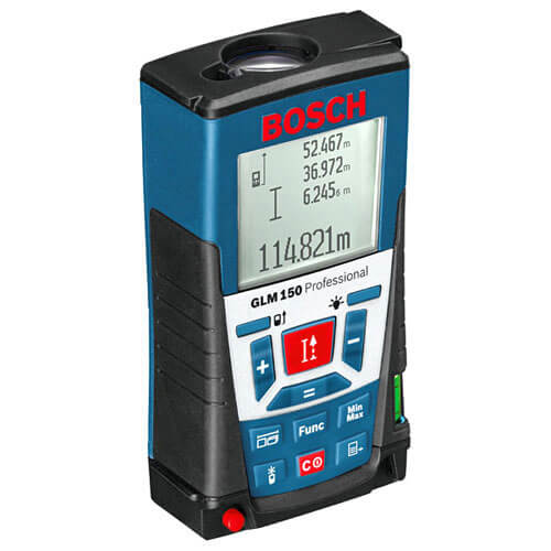 Image of Bosch GLM 150 Laser Distance Measurer 150 Metre Range Metric and Imperial