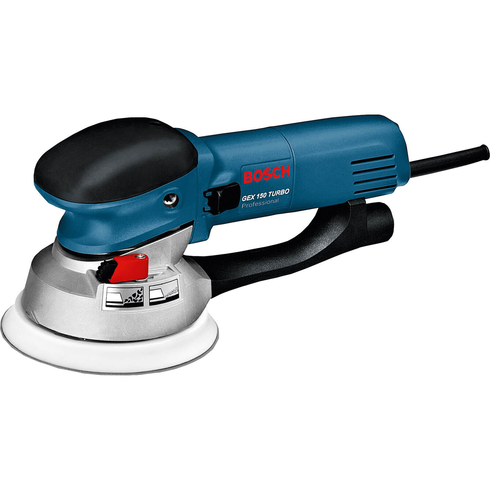 Image of Bosch GEX 150 TURBO Random Orbit Sander 150mm Disc 600w 110v