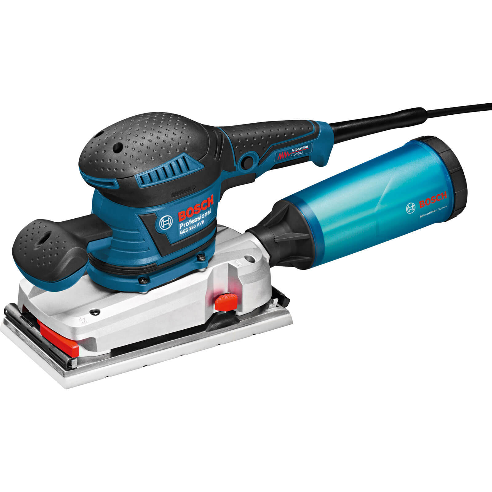 Image of Bosch GSS 280 AVE 12 Sheet Orbital Sander 114 x 226mm 350w 240v L Boxx