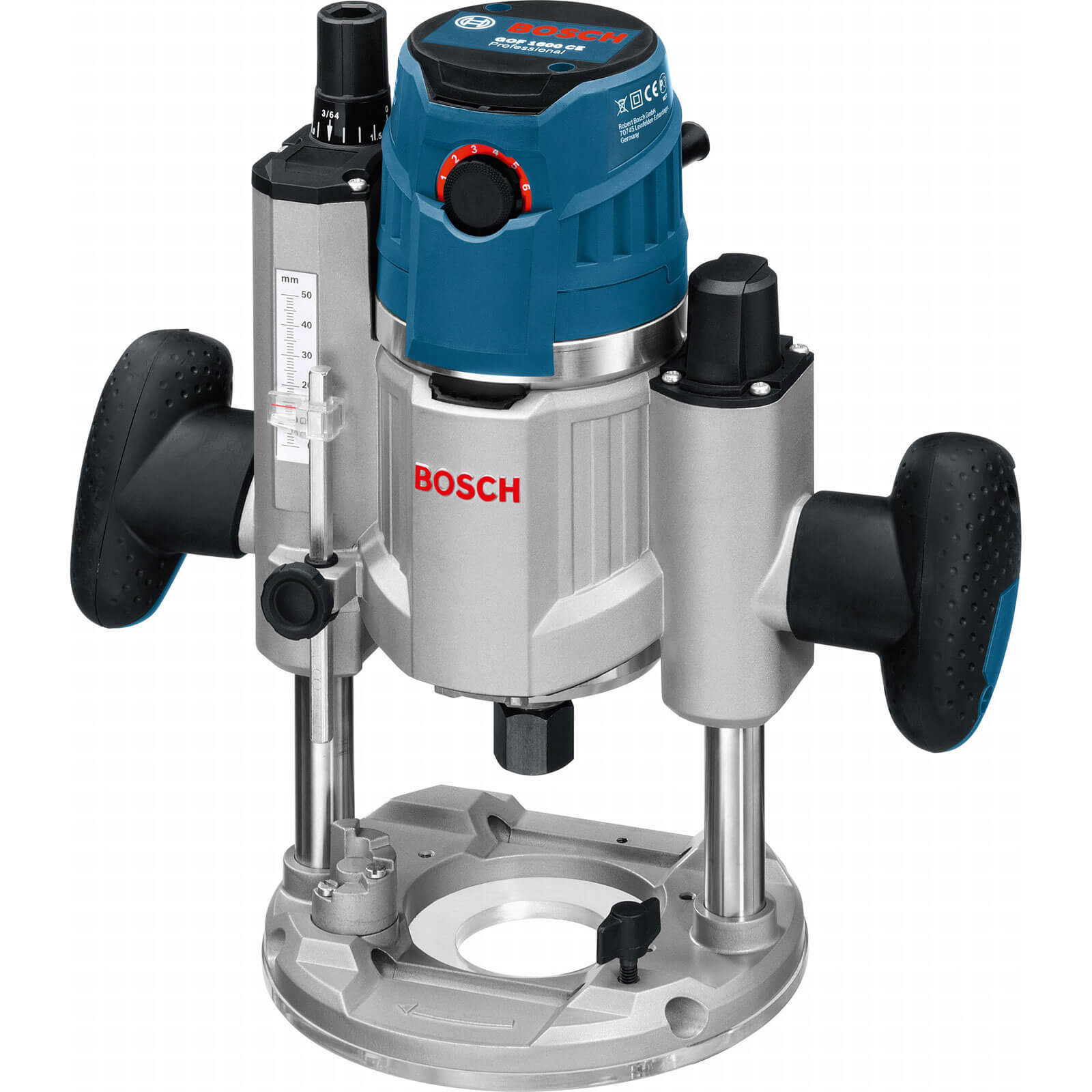 Image of Bosch GOF 1600 CE Electric Plunge Router with Collets and L Boxx 1600w 110v