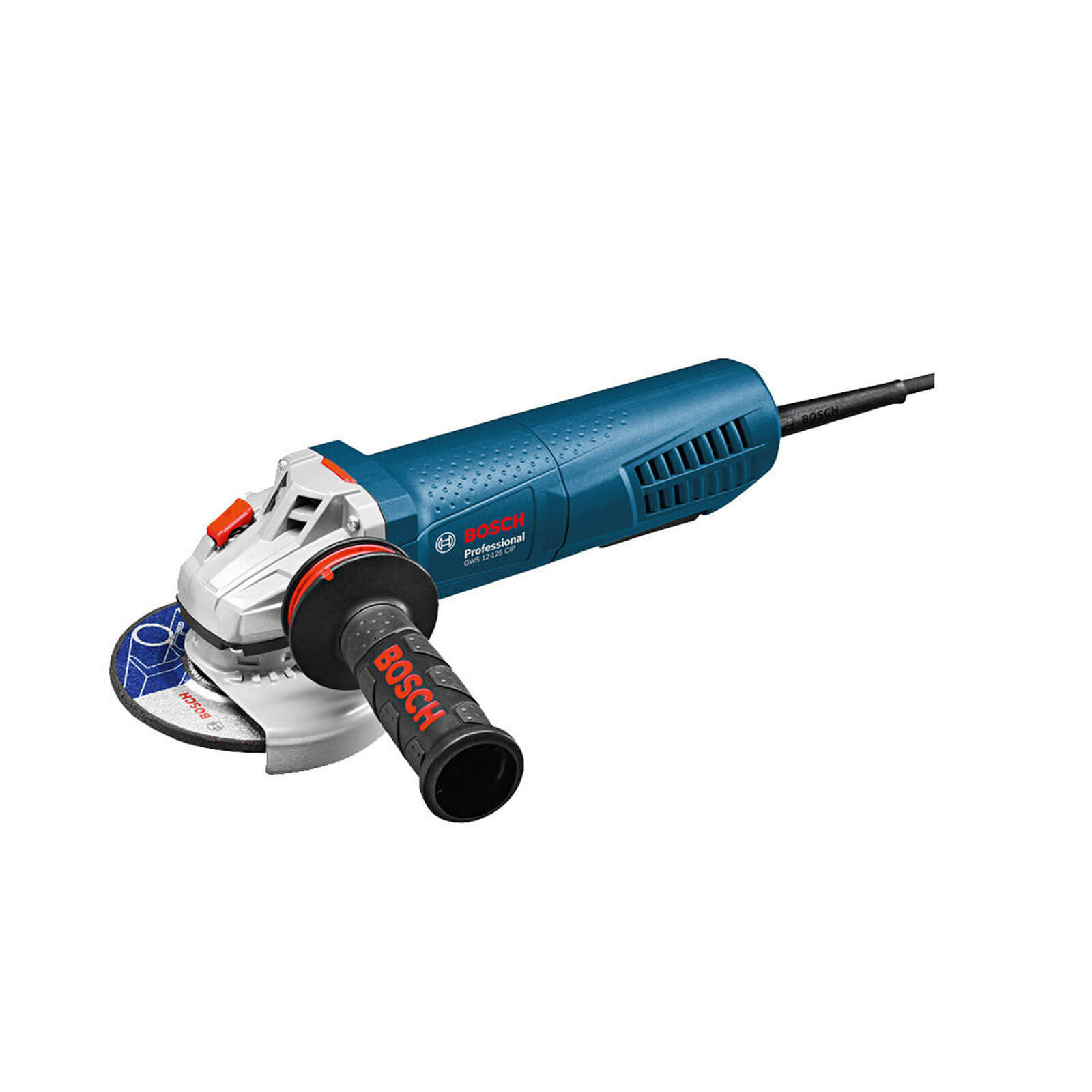 Image of Bosch GWS 12125 CIP Angle Grinder with PROtection Switch AVH and KickBack Stop 1200w 110v