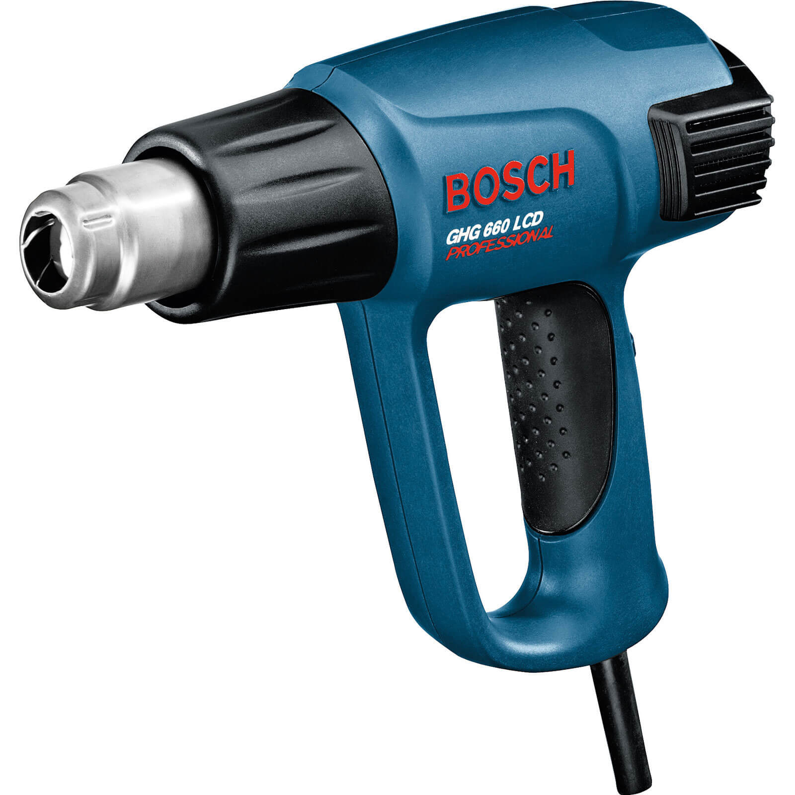 Image of Bosch GHG 660 Pistol Grip Hot Air Gun Heat Gun with LCD Display 50660 2300w 240v