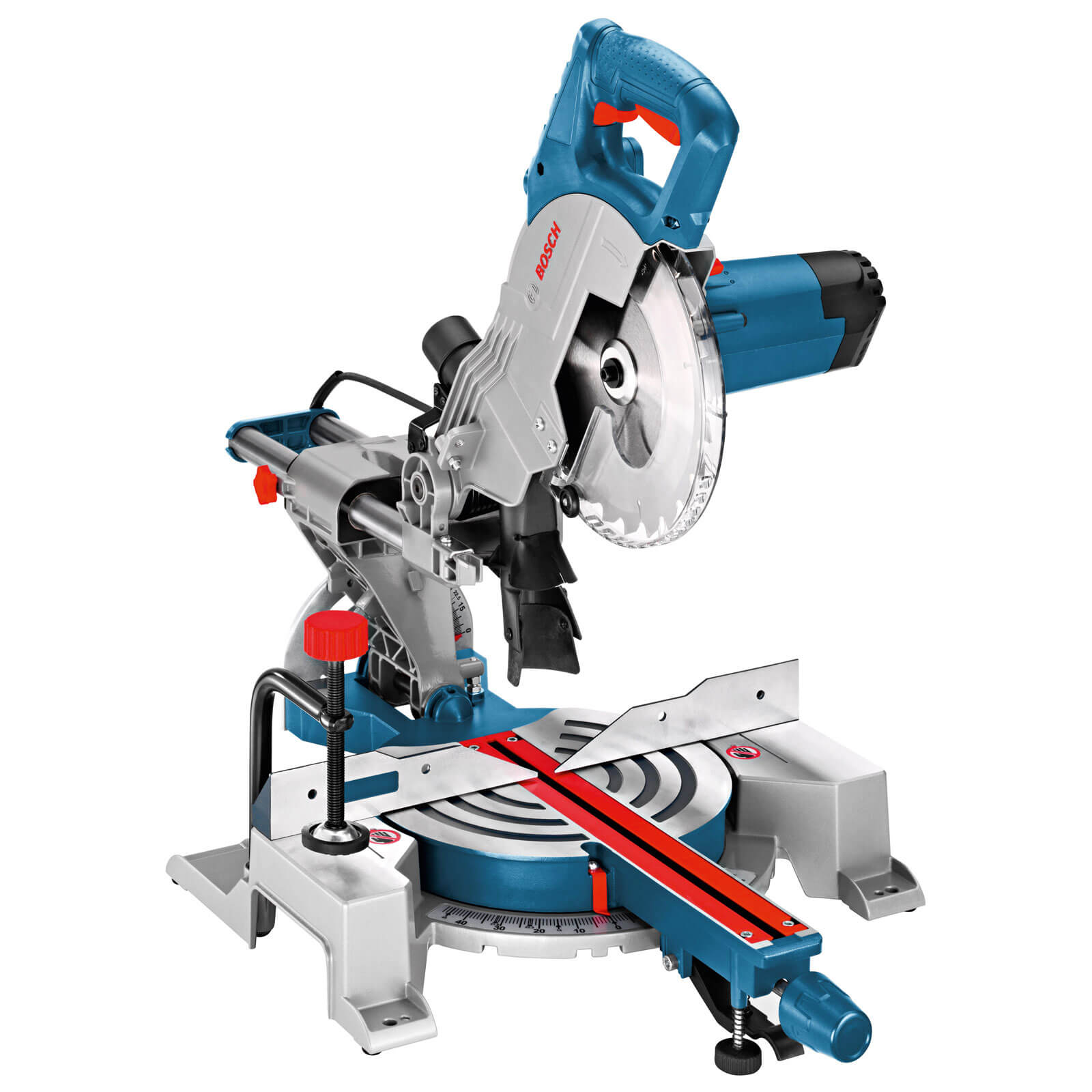 Image of Bosch GCM 800 SJ Sliding Mitre Saw 216mm Blade 1600w 110v