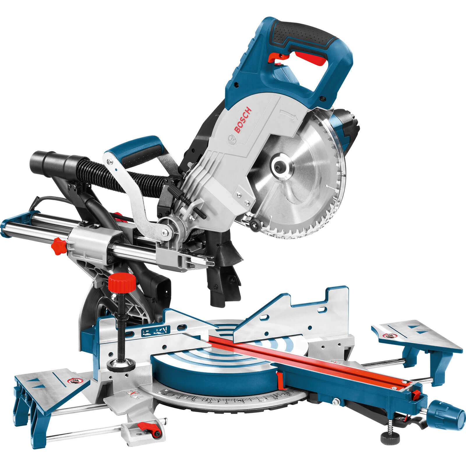 Image of Bosch GCM 8 SJL Sliding Compound Mitre Saw 216mm Blade 1600w 110v