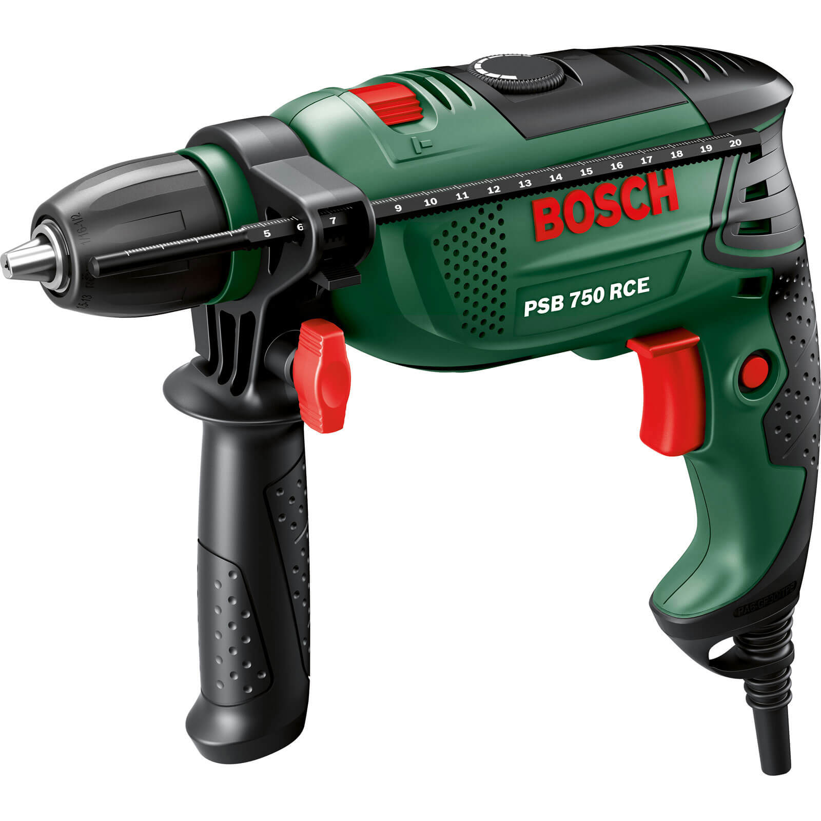 Image of Bosch PSB 750 RCE Compact Electric Hammer Drill 750w 240v