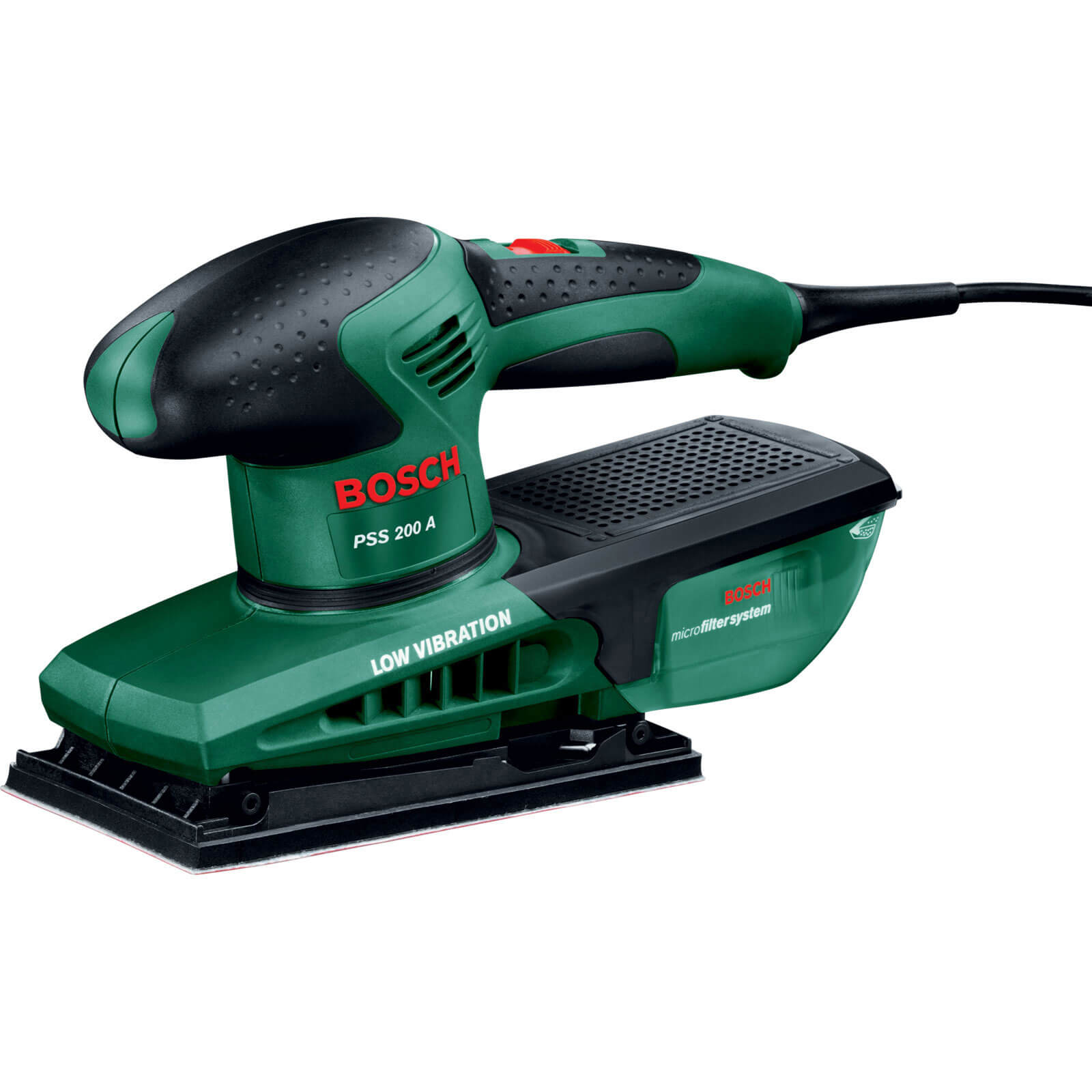 Image of Bosch PSS 200A Orbital Sander 93 x 185mm Sheet 200w 240v