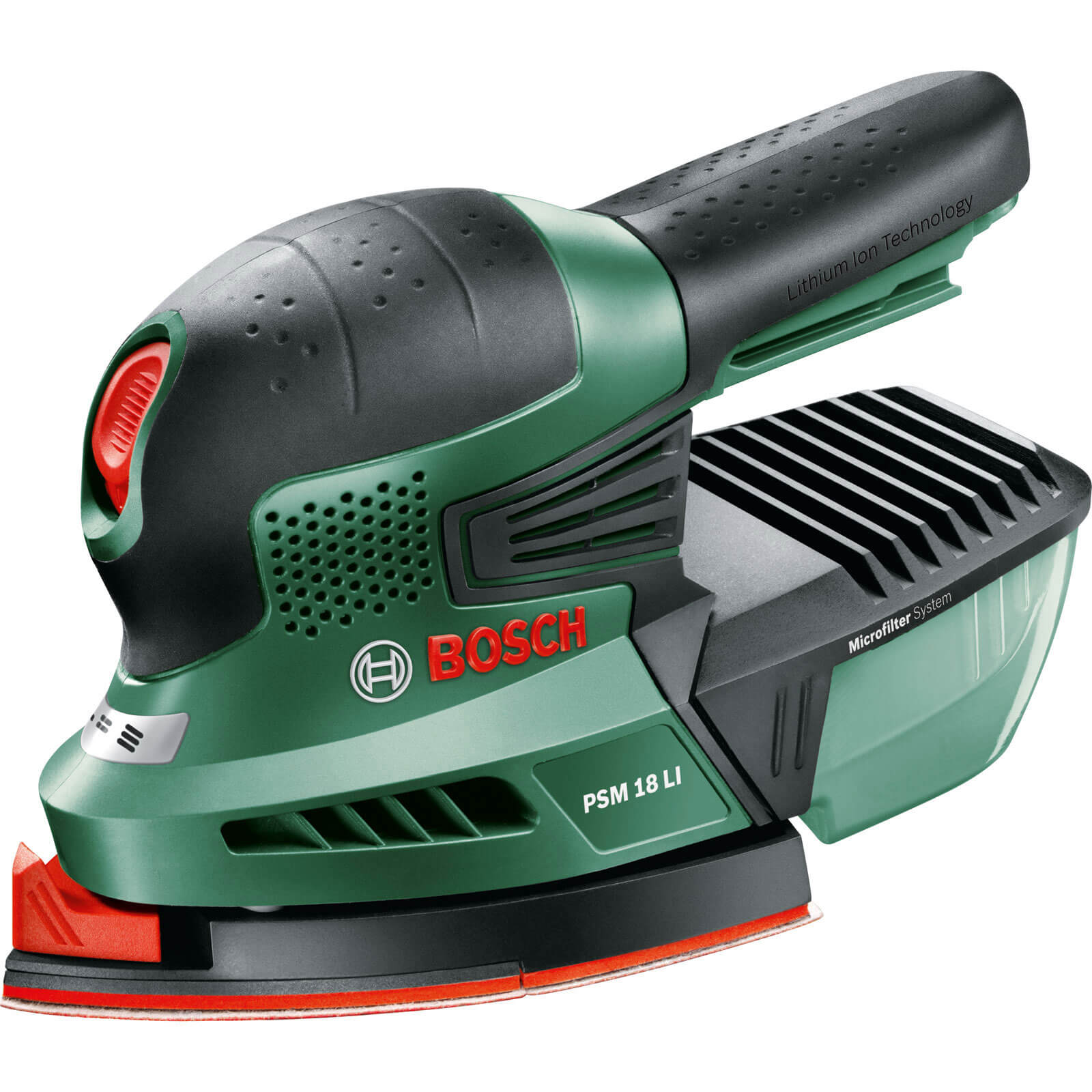 Image of Bosch POWER4ALL PSM 18 LI 18v Cordless Delta Sander without Battery or Charger