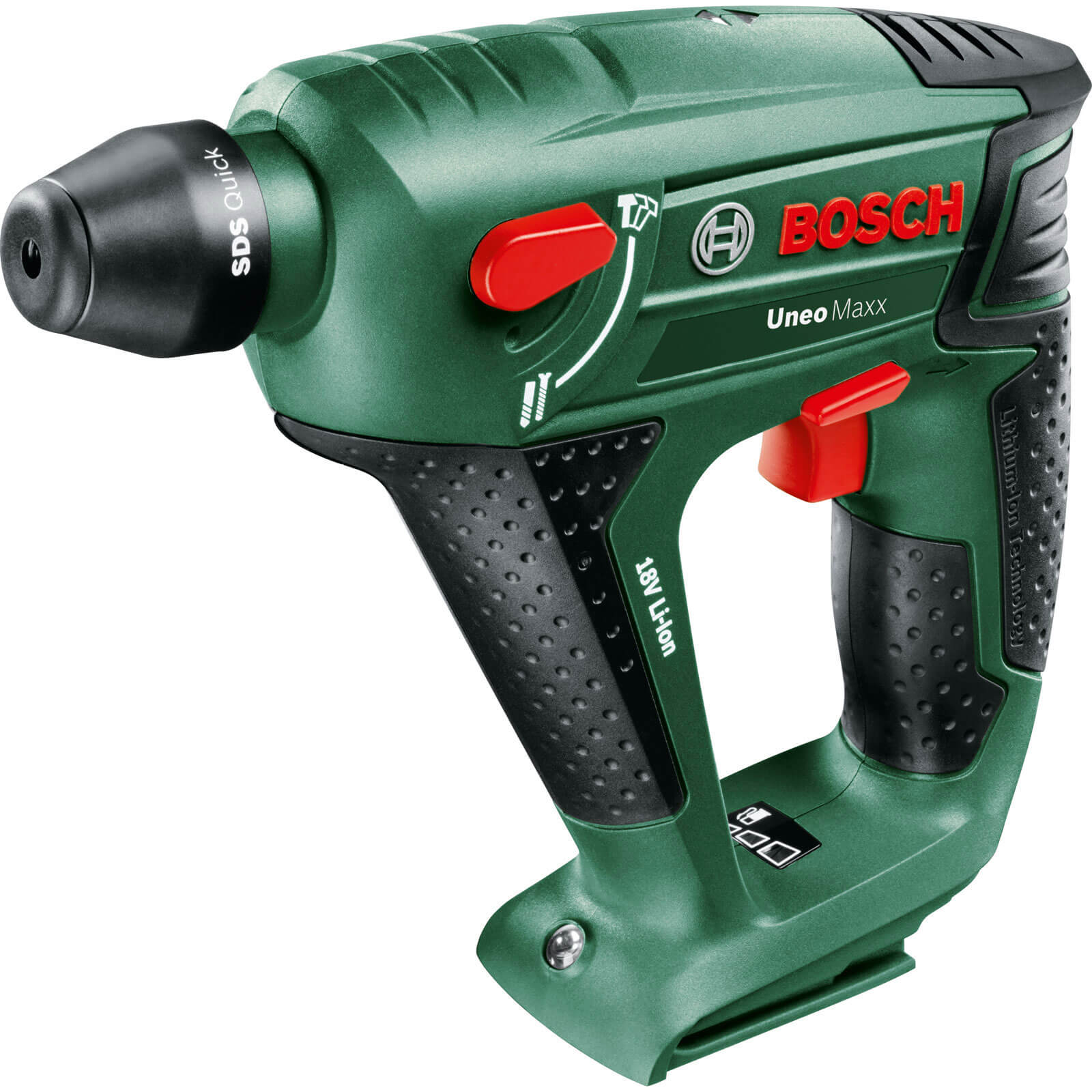 Image of Bosch POWER4ALL UNEO Maxx 18v Cordless 3 in 1 SDS Quick Combi Drill without Battery or Charger