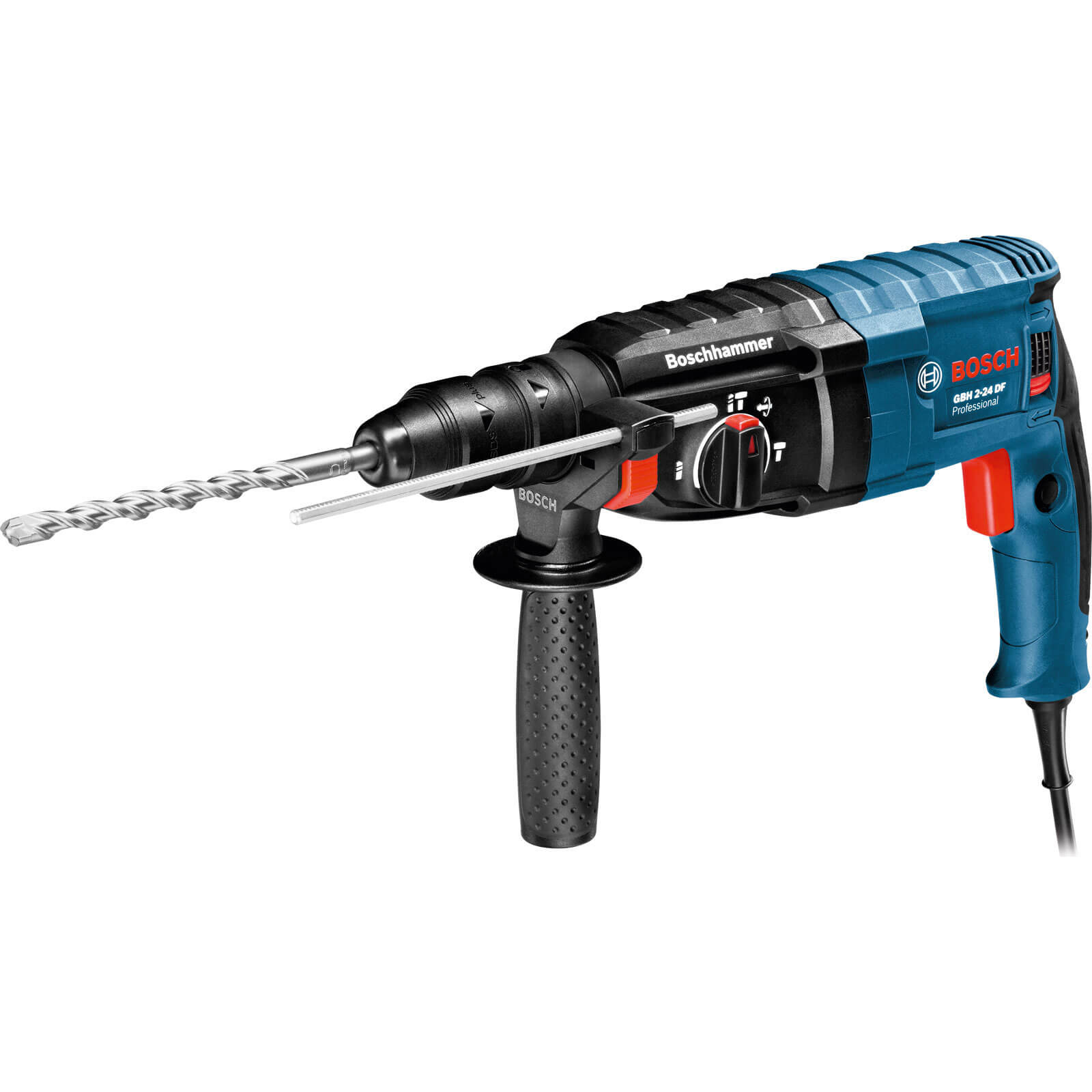 Image of Bosch GBH 224 DF SDS Plus Hammer Drill with Keyless Chuck 790w 240v