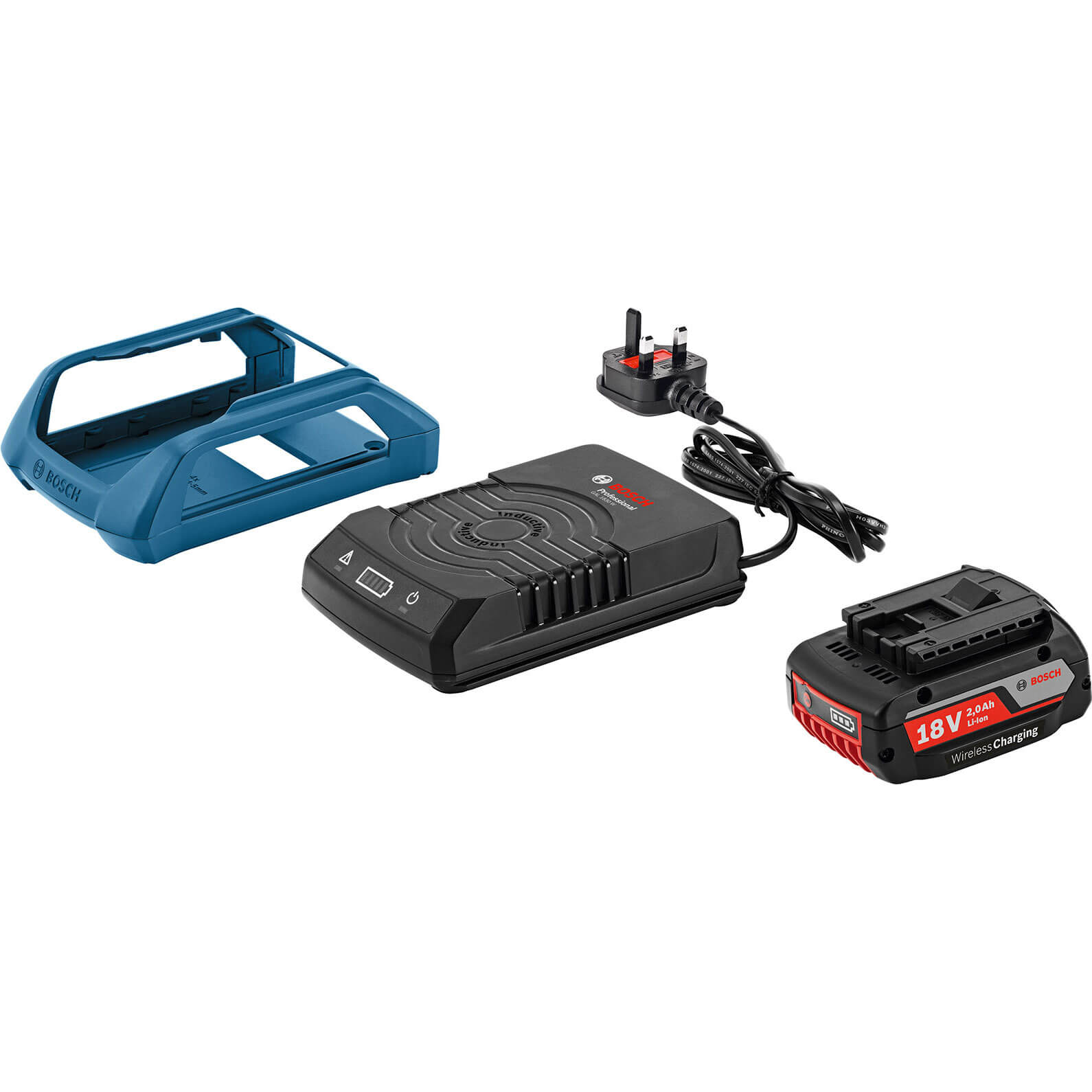 Image of Bosch 18v Cordless Wireless Charging Lithium Ion Battery and Charger