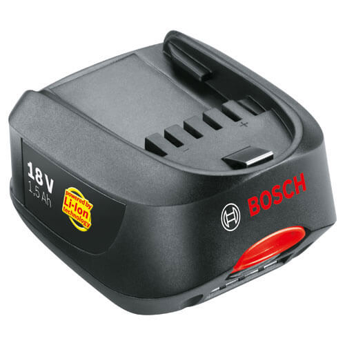 Image of Bosch POWER4ALL 18v Cordless Lithium Ion Battery Pack 15ah for POWER4ALL Green Garden and Power Tools