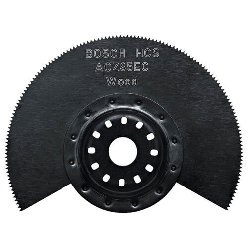 Image of Bosch HCS Segment Saw Blade Cuts Wood and PVC Dia85mm for Bosch PMF and GOP Multi Tools