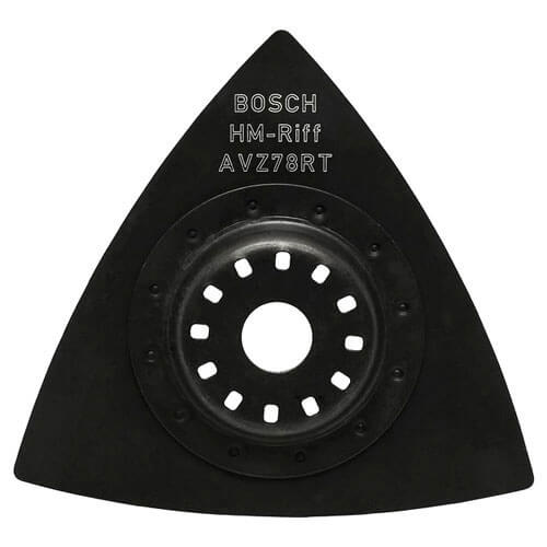 Image of Bosch HMRIFF Delta Sanding Plate Sands Mortar Tile Adhesive Wood Dia78mm for Bosch PMF and GOP Multi Tools