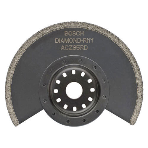 Image of Bosch Diamond RIFF Segment Saw Blade Cuts Tiles Dia85mm for Bosch PMF and GOP Multi Tools