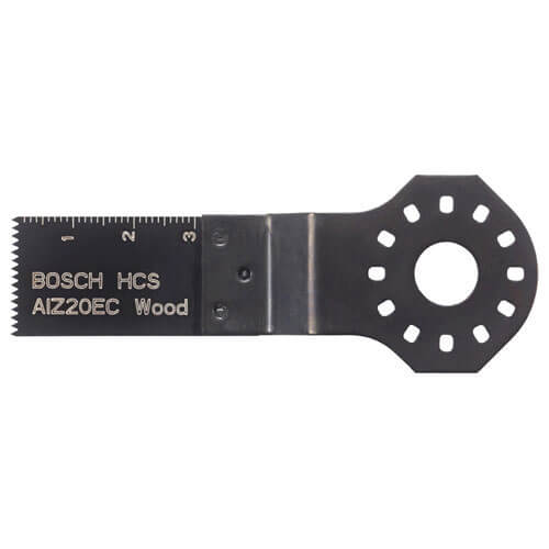 Image of Bosch HCS Plungecut Saw Blade Cuts Wood 20mm Wide x 30mm Long Pack of 5 for Bosch PMF and GOP Multi Tools