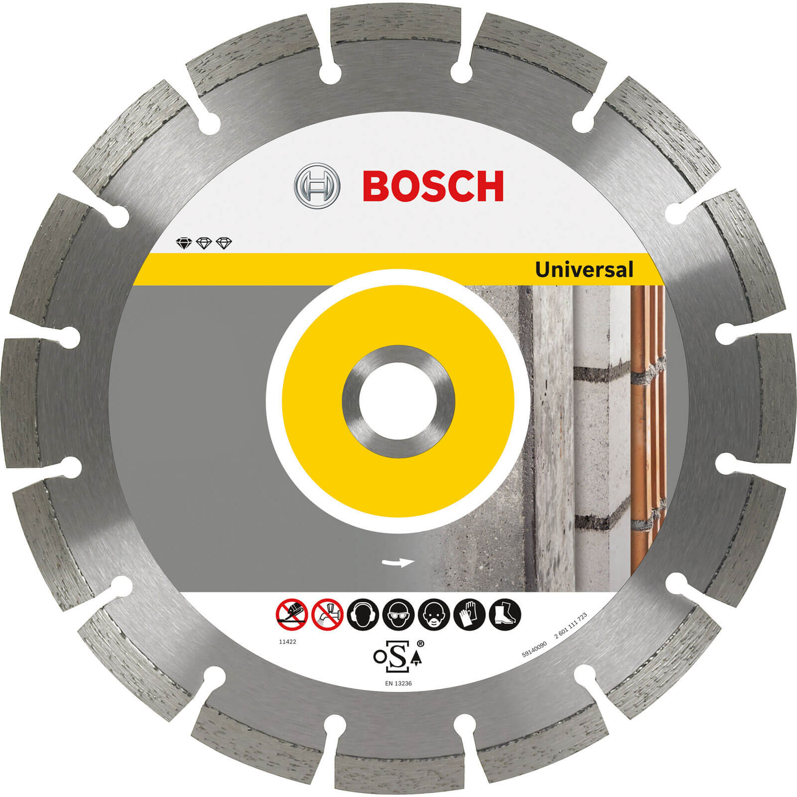 Image of Bosch 115mm Professional Universal Diamond Cutting Disc For Angle Grinders