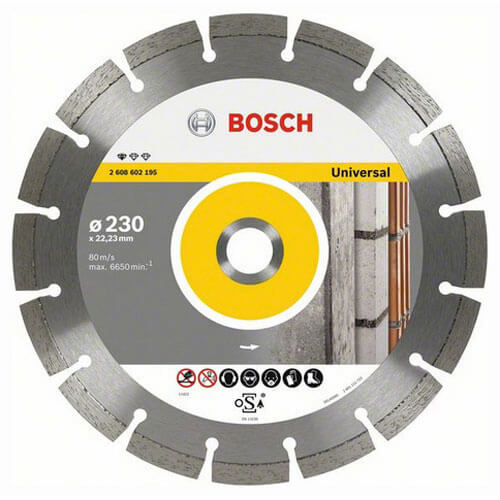 Image of Bosch 230mm Professional Universal Diamond Cutting Disc For Angle Grinders