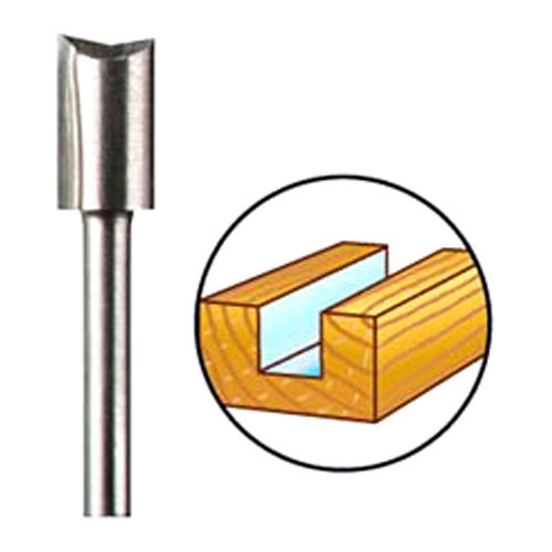 Image of Dremel 654 64mm Straight Router Bit use with Dremel Router Attachment