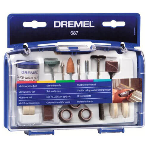 Image of Dremel 687 Multi Purpose Mini Accessory Set for Rotary Multi Tools