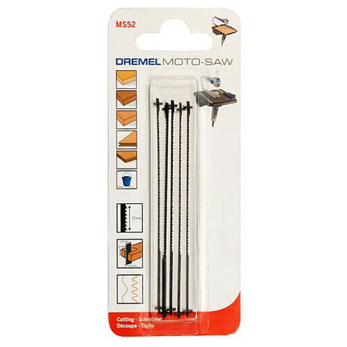 Image of Dremel MS52 Fine Wood Saw Blades Pack of 5 for MS20 MotoSaw