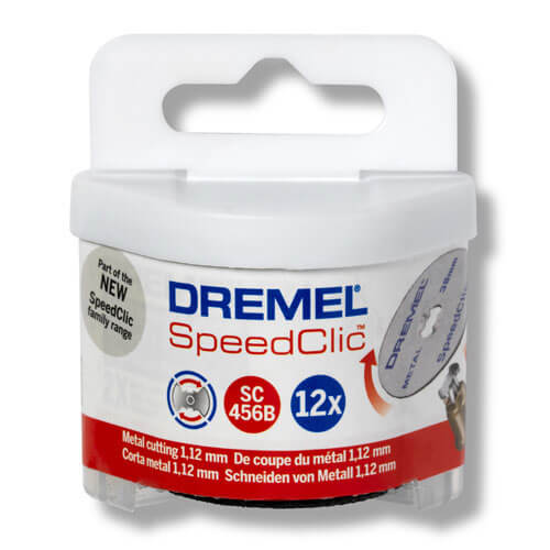 Image of Dremel SC456B EZ SpeedClic 38mm Cutting Wheels Pack of 12 for Dremel Rotary Multi Tools