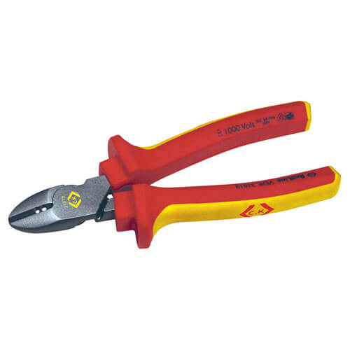 Image of CK RedLine VDE Insulated Side Cutters with Wire Stripping Notches 160mm