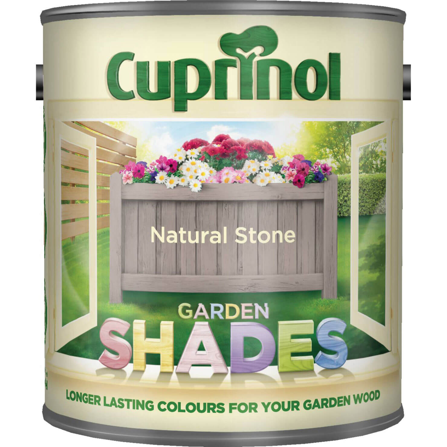 Image of Cuprinol Garden Shades Exterior Wood Protector Natural Stone 1 Litre