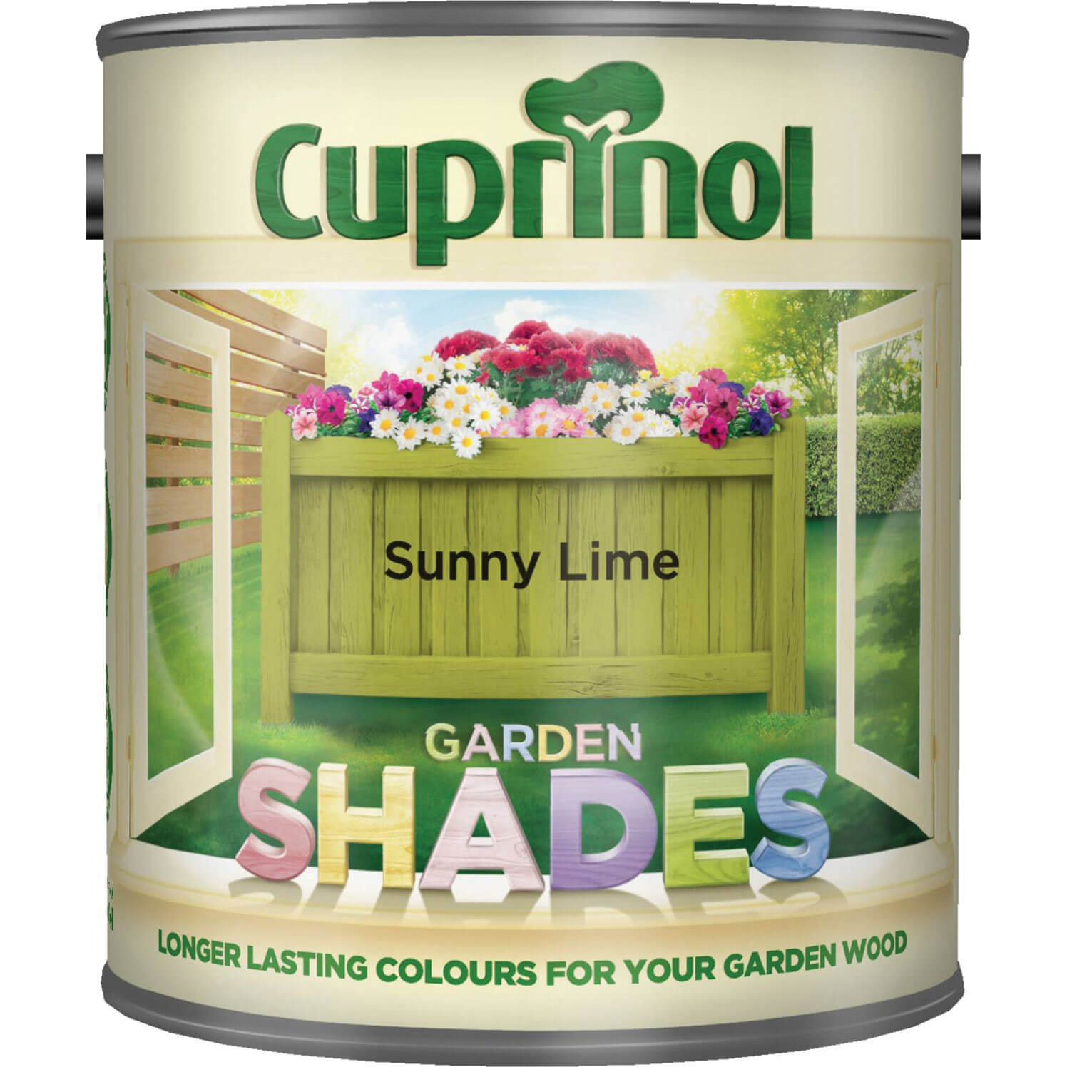 Image of Cuprinol Garden Shades Exterior Wood Protector Sunny Lime 1 Litre