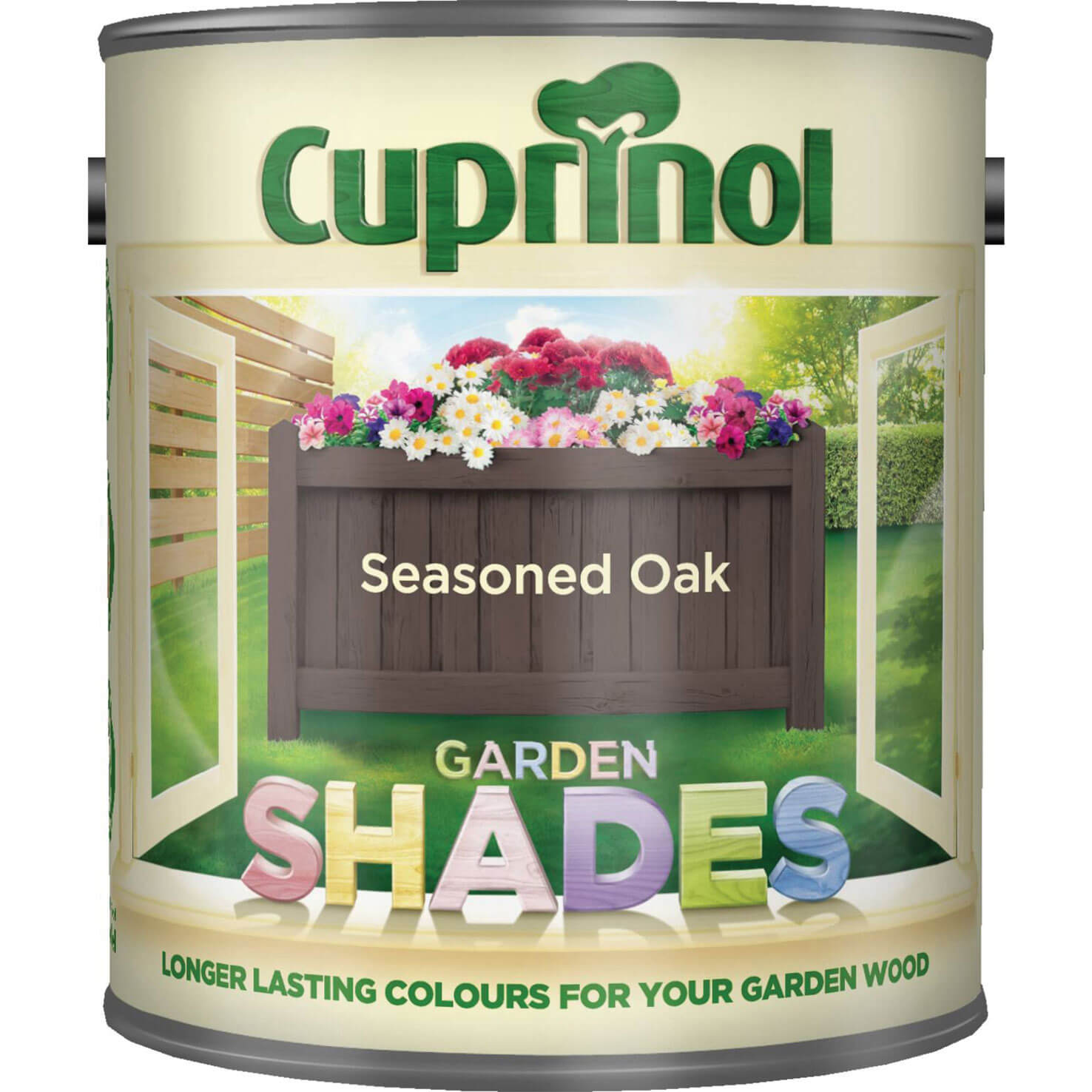 Image of Cuprinol Garden Shades Exterior Wood Protector Seasoned Oak 1 Litre