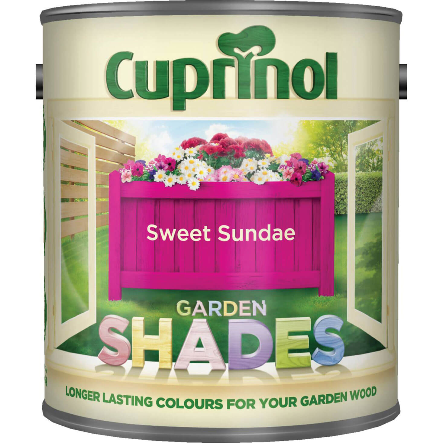 Image of Cuprinol Garden Shades Exterior Wood Protector Sweet Sundae 1 Litre