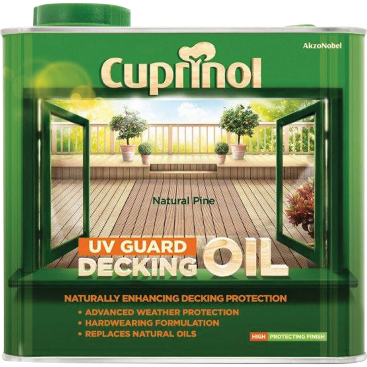 Image of Cuprinol Decking Oil and Protector Natural Pine 25 Litre