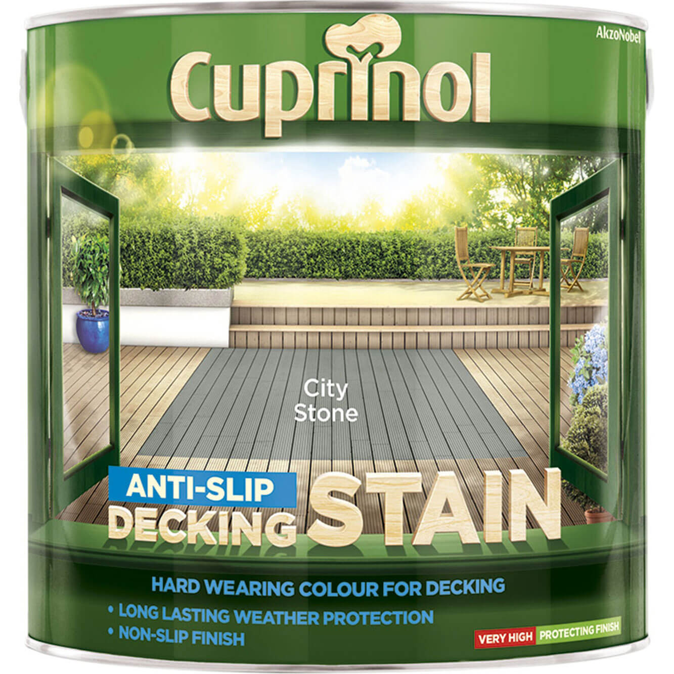 Image of Cuprinol Ultra Tough Decking Stain City Stone 25 Litres