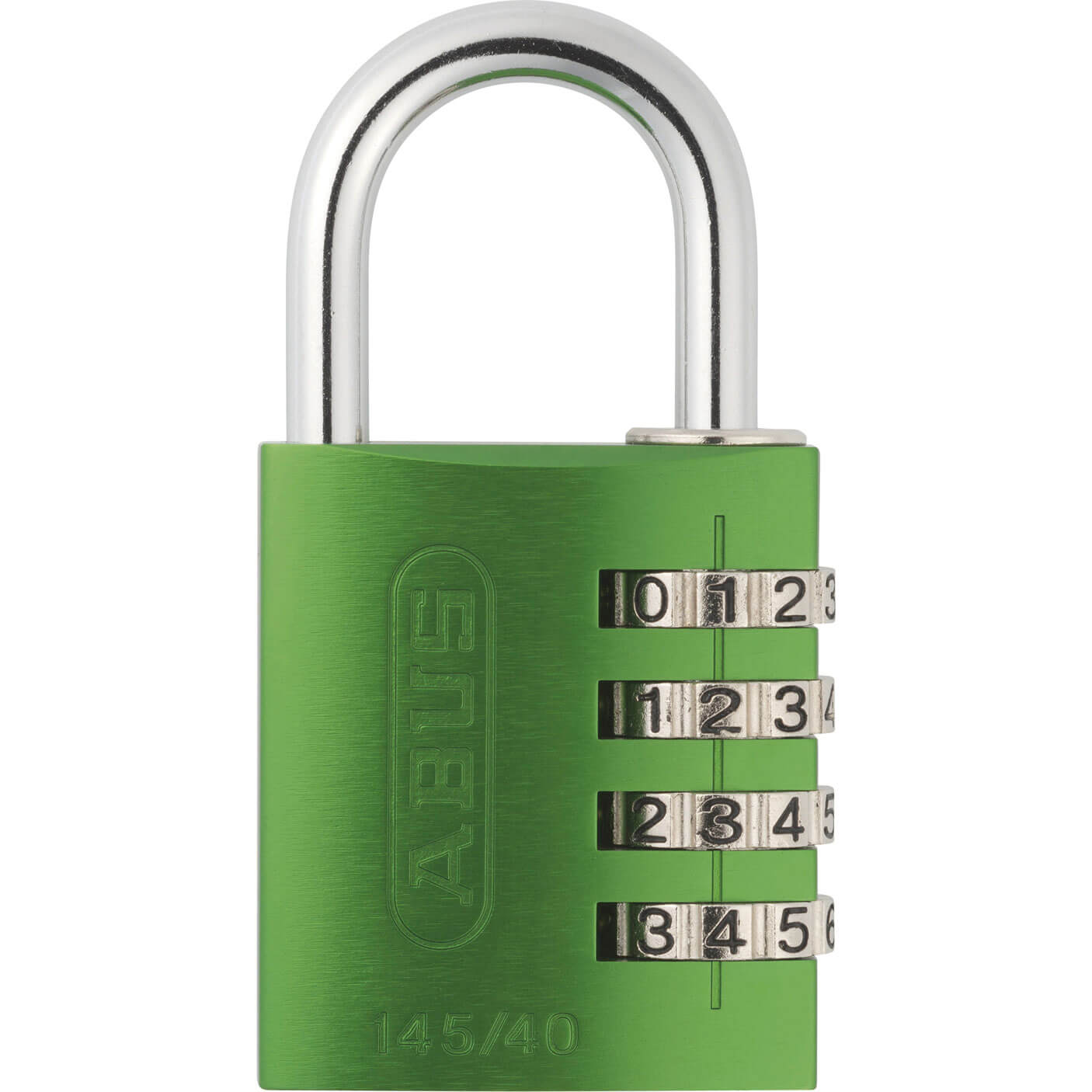 Image of Abus 40mm 145 Series 4 Digit Combination Aluminium Padlock Green