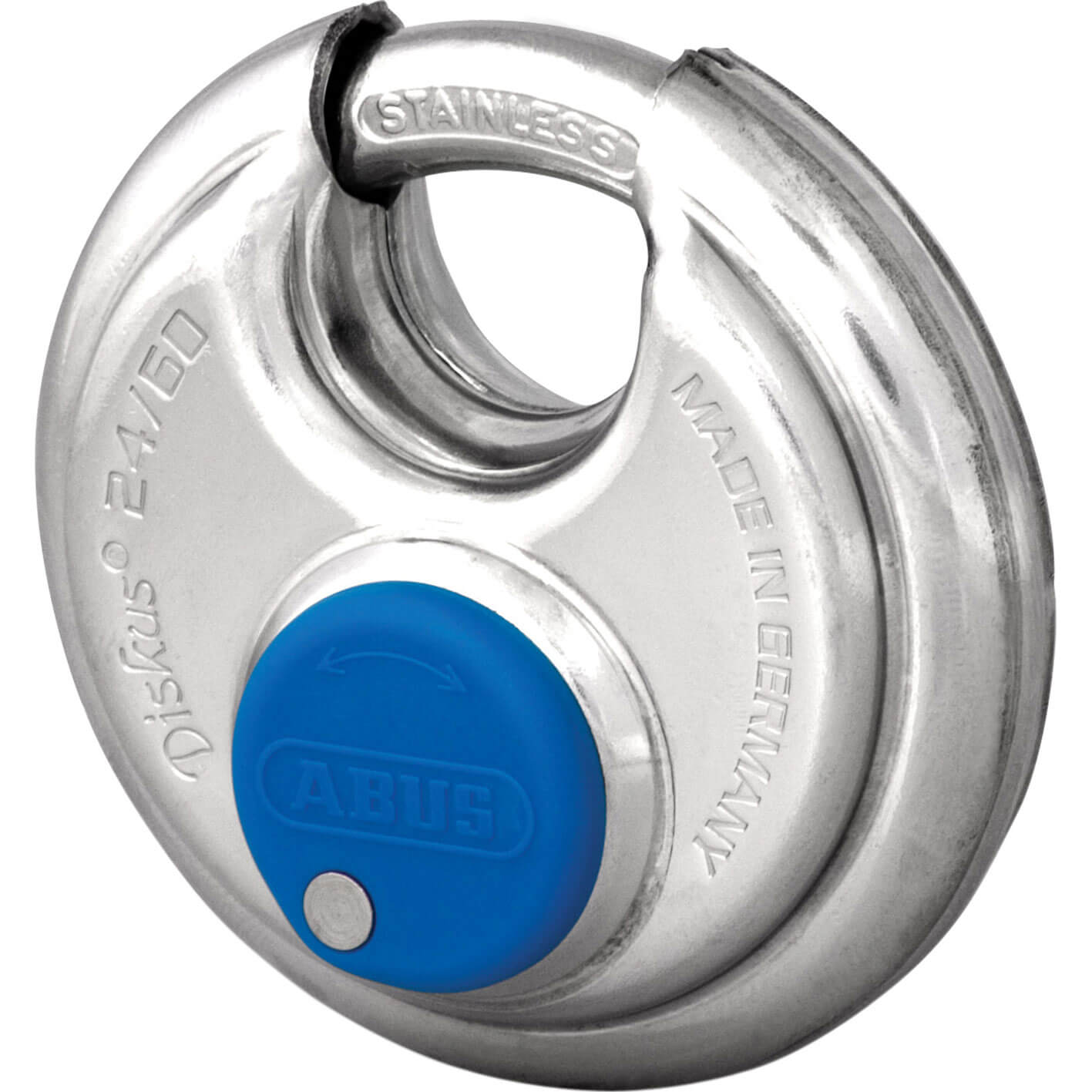 Image of Abus 60mm 24 Series Diskus All Stainless Steel Padlock Keyed Alike To Suite EE0113