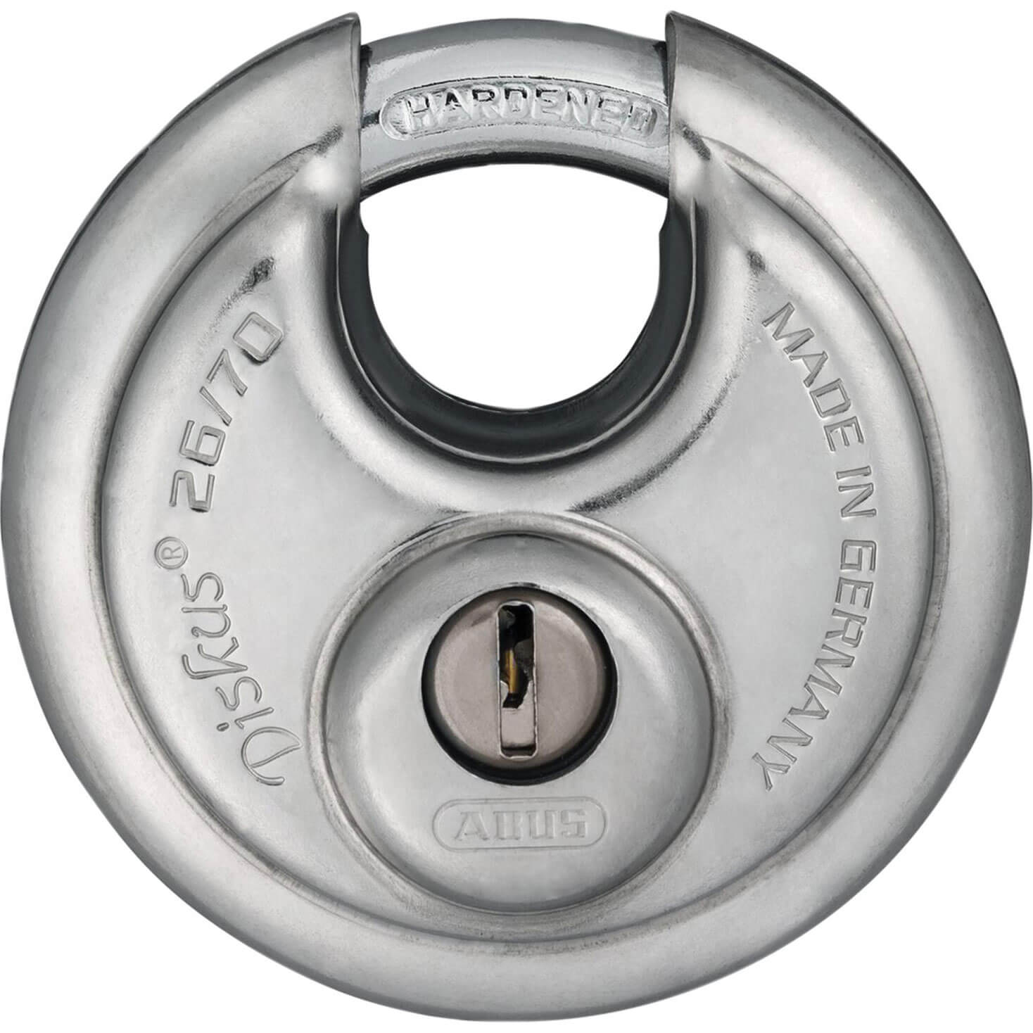 Image of Abus 70mm 26 Series Diskus Stainless Steel Bodied Padlock Keyed Alike To Suite EE0121