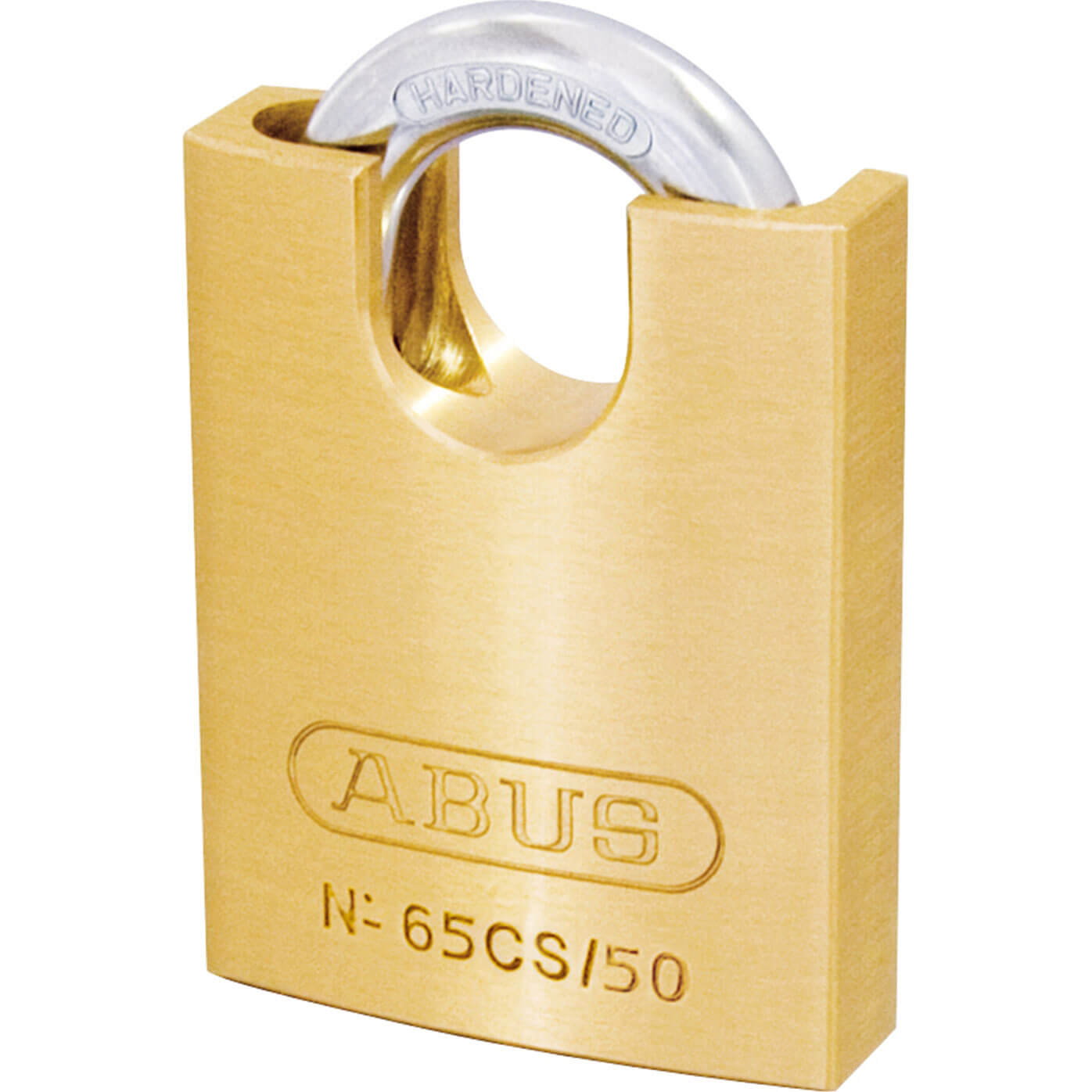 Image of Abus 50mm Close Shackle 65 Series Compact Brass Padlock