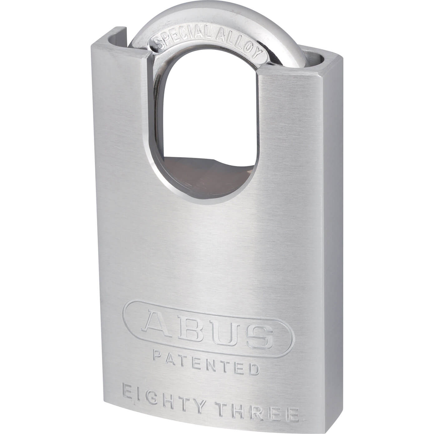 Image of Abus 50mm 83 Series Chrome Plated Brass Padlock with Closed Shackle KeyedAlike to Suite KA2745