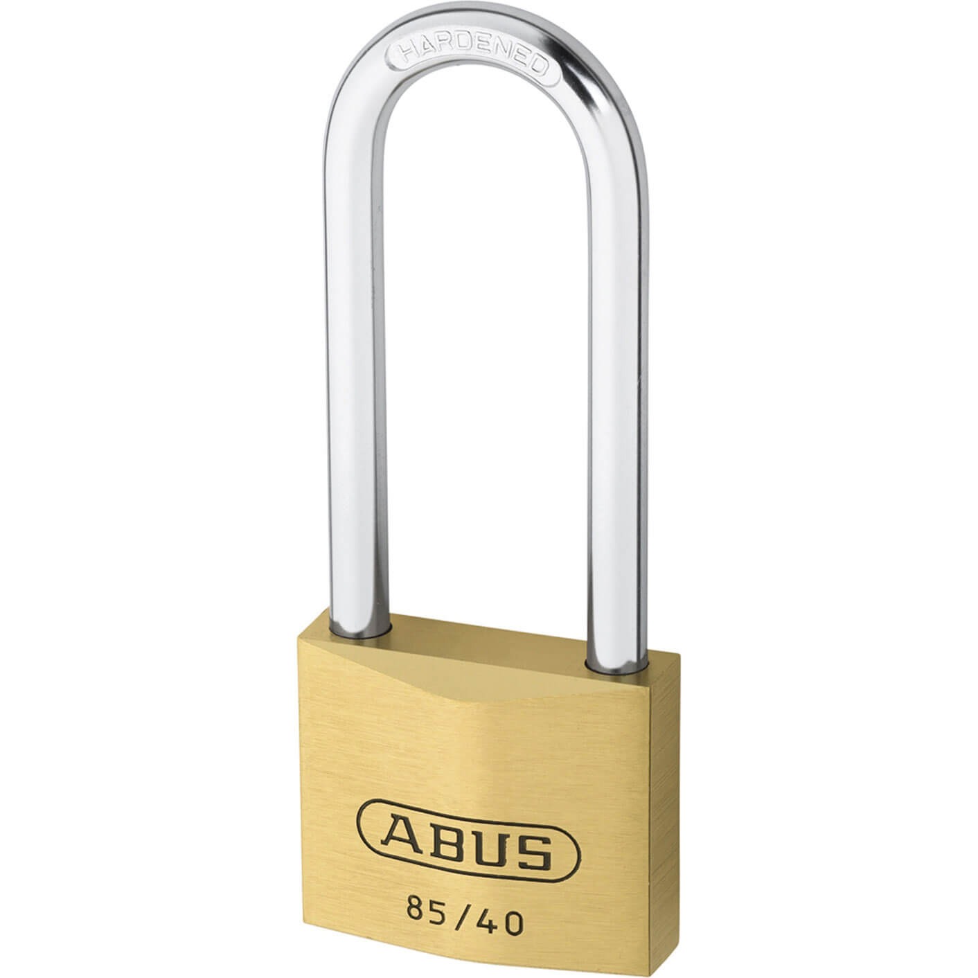 Image of Abus 40mm 85 Series Classic Brass Padlock With 63mm Long Shackle