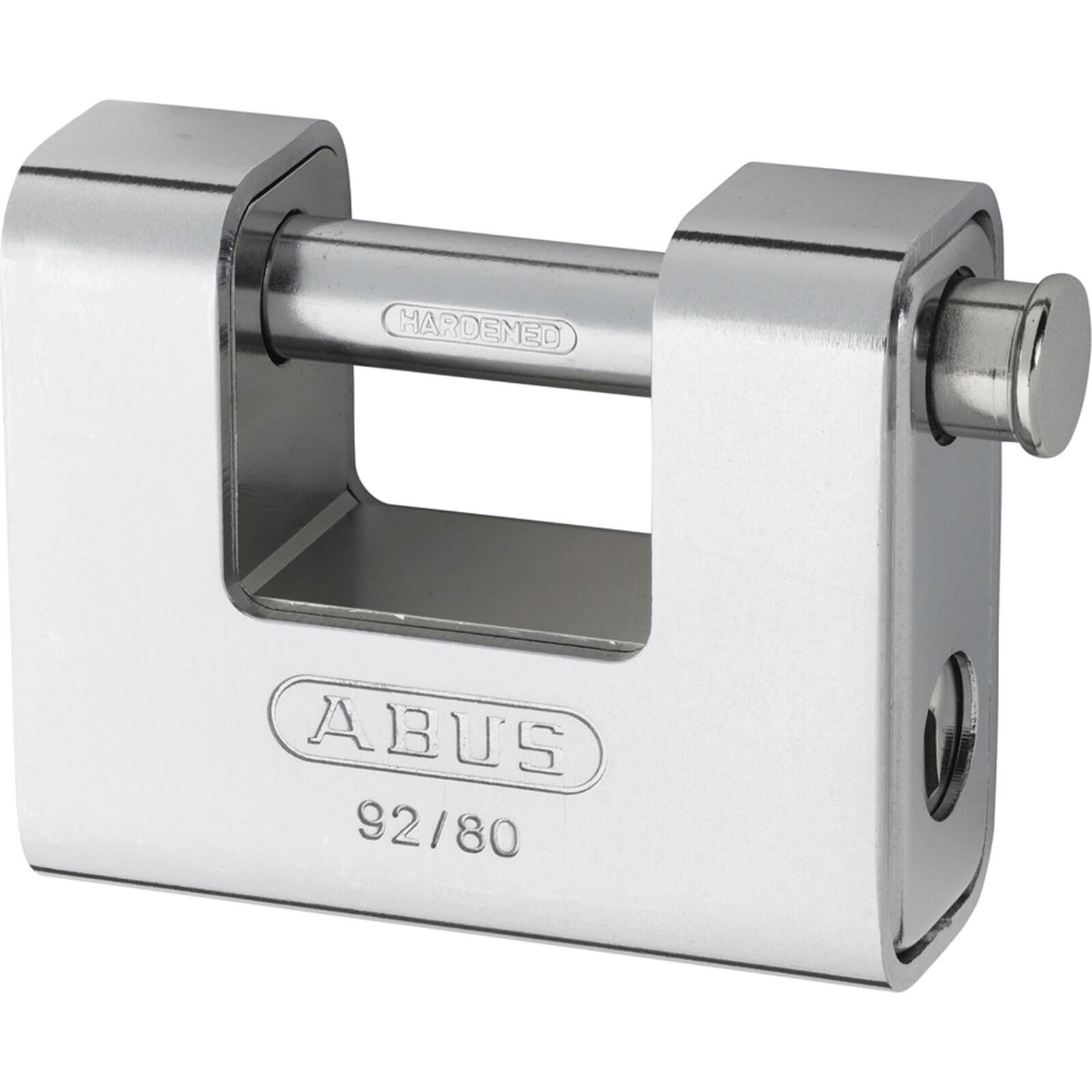 Image of Abus 80mm 92 Series Steel Clad Body Brass Shutter Padlock Keyed Alike To Suite 8522