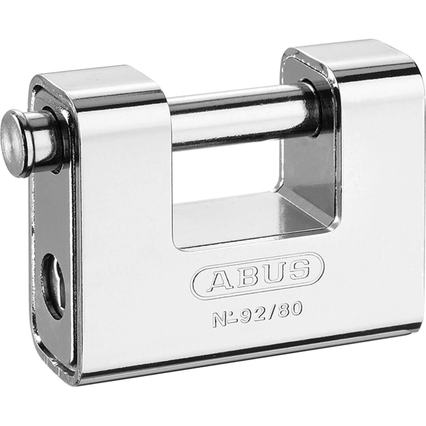 Image of Abus 80mm 92 Series Steel Clad Body Brass Shutter Padlock