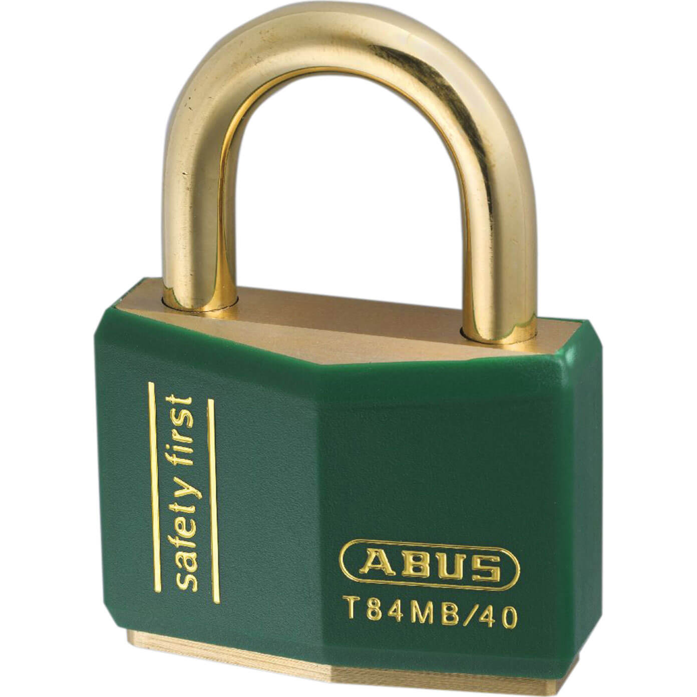 Image of Abus 40mm Green T84 Inox Series Brass Padlock Keyed Alike To Suite 8403