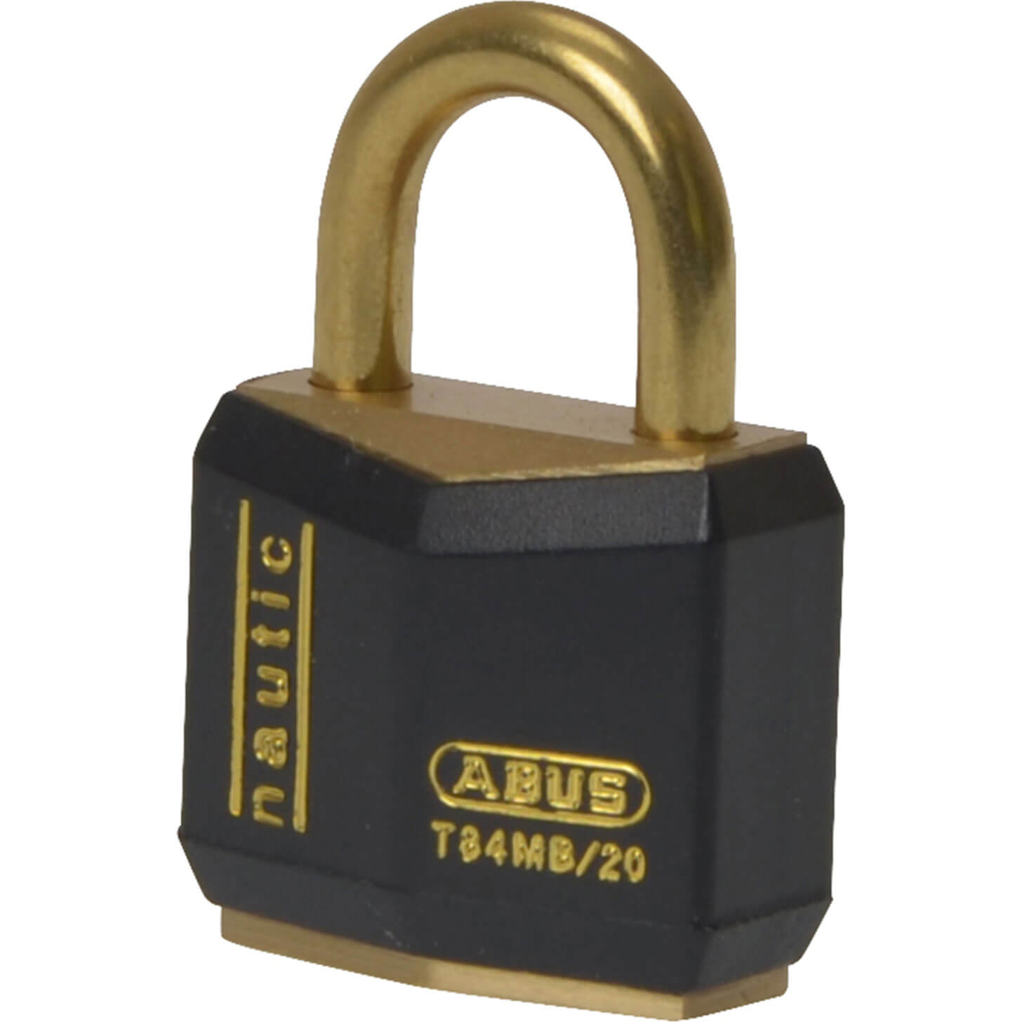 Image of Abus 25mm Black T84 Inox Series Brass Padlock