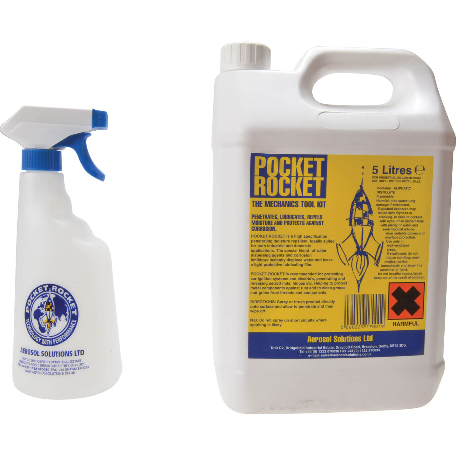 Image of Pocket Rocket Aerosol Lubricant and Moisture Repellent 5 Litre