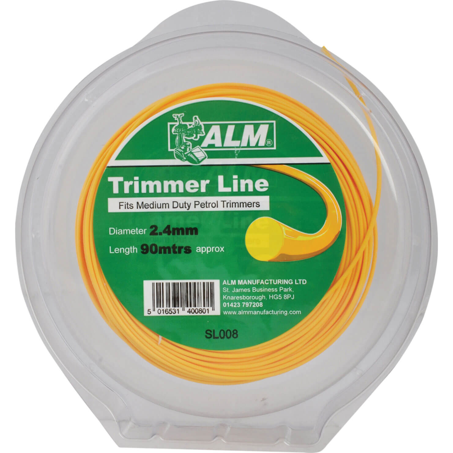 Image of ALM Trimmer Line 24mm x 85 Metre Approx for Grass Trimmers